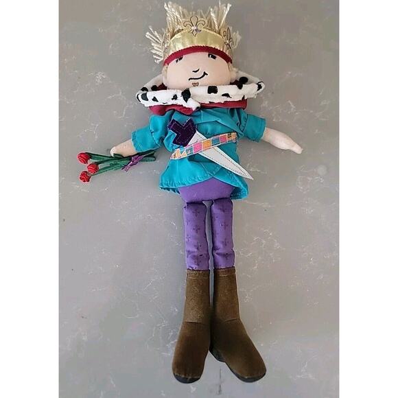 Vtg Dreamtastic Prince Lance Boy Doll Groovy Girls Plush 2004 red cape crown - Picture 1 of 6